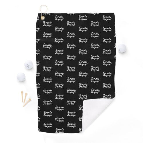 Black Golf Towel