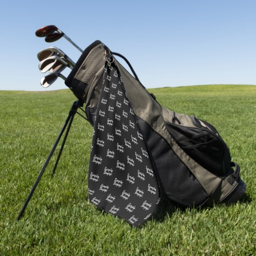 Black Golf Towel